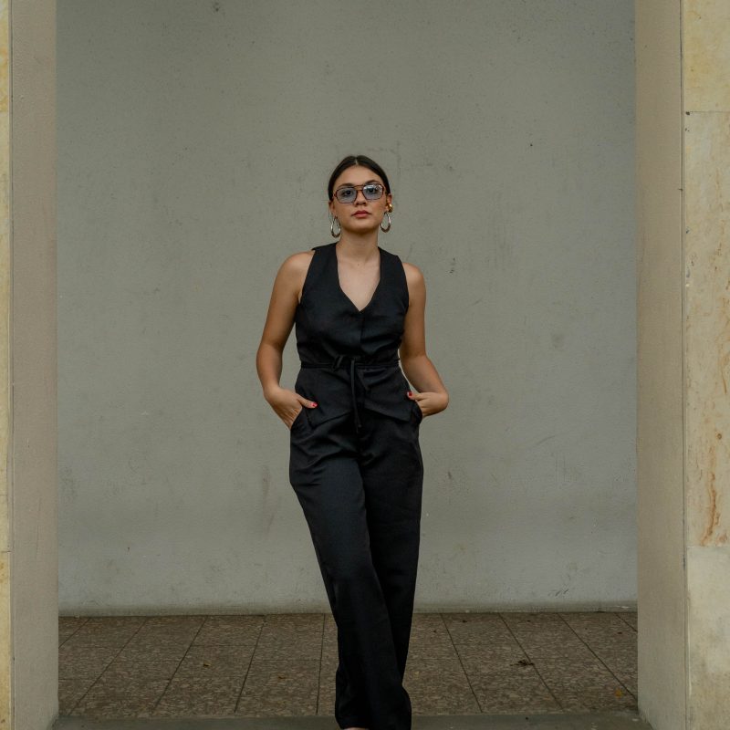 In the stars black pants