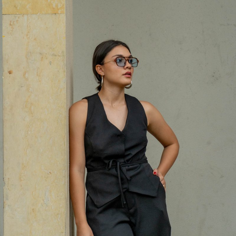 In the stars black vest